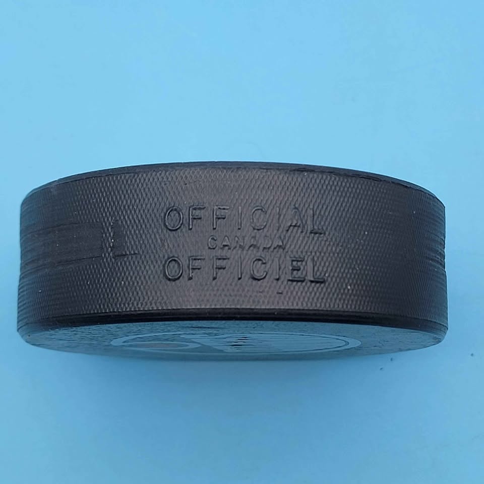 1970's Oilers WHA Official Hockey Puck Game Used - photo 3