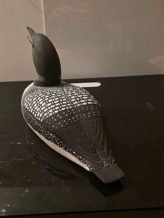 Loon Carving Master Carver Weldon Tracey 1987 - photo 2