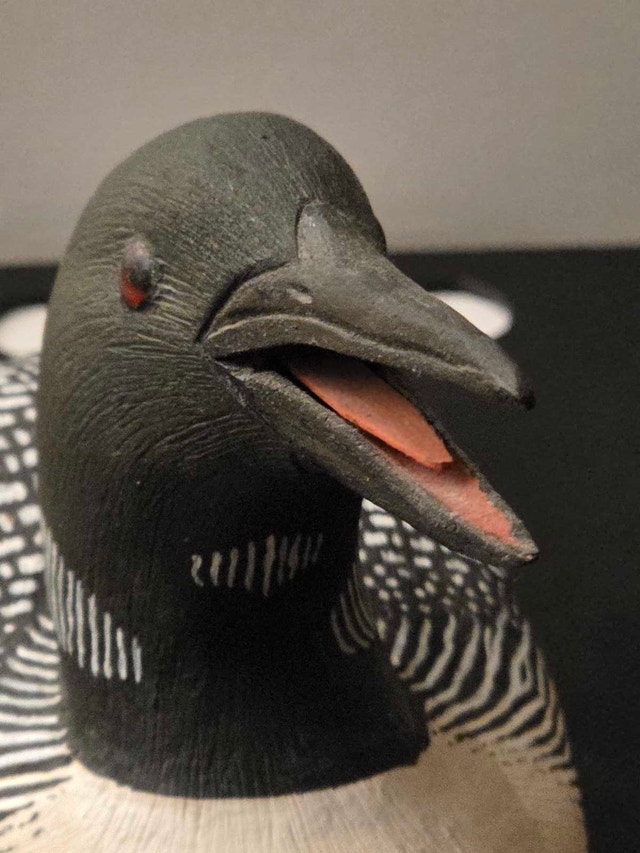 Loon Carving Master Carver Weldon Tracey 1987 - photo 4
