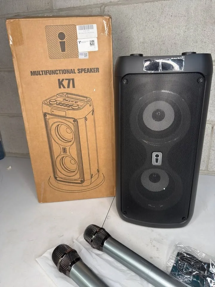 JAPOUCA Karaoke Machine, Portable Bluetooth Speaker image indicator(3)