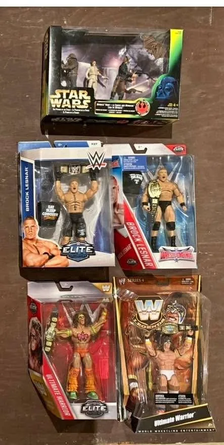 WWE & Star Wars figures ($35) each