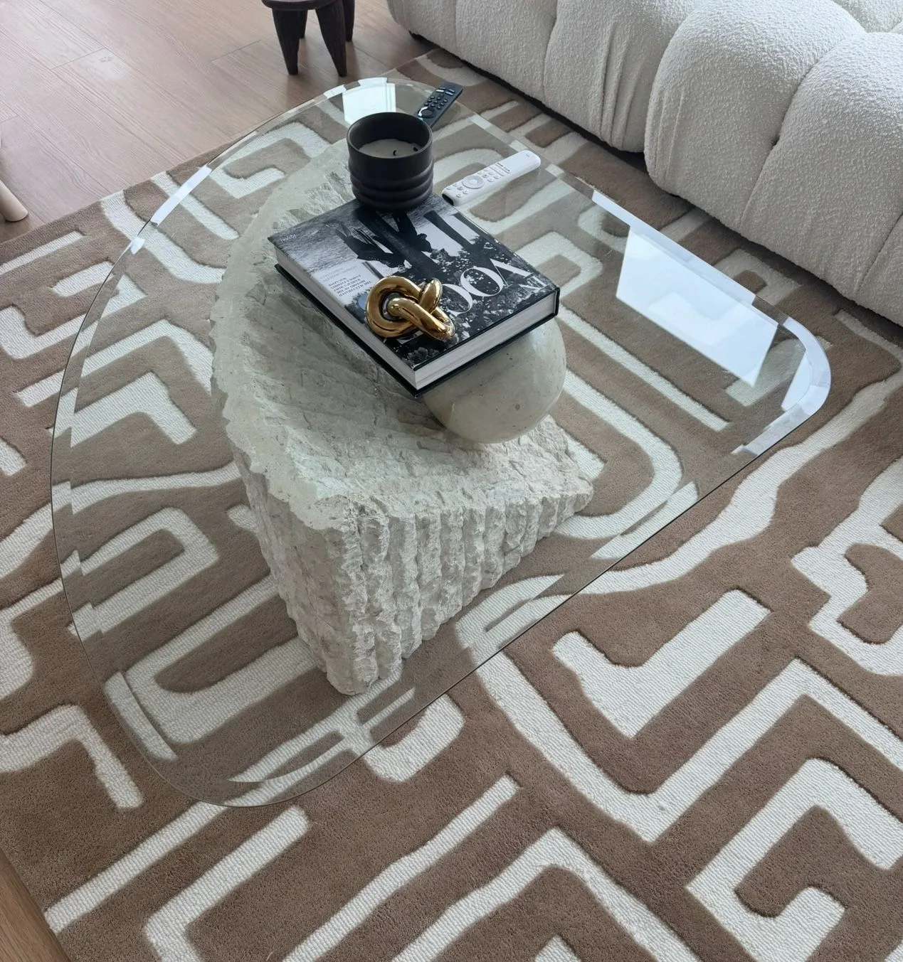 vintage tessellated stone coffee table image indicator(3)