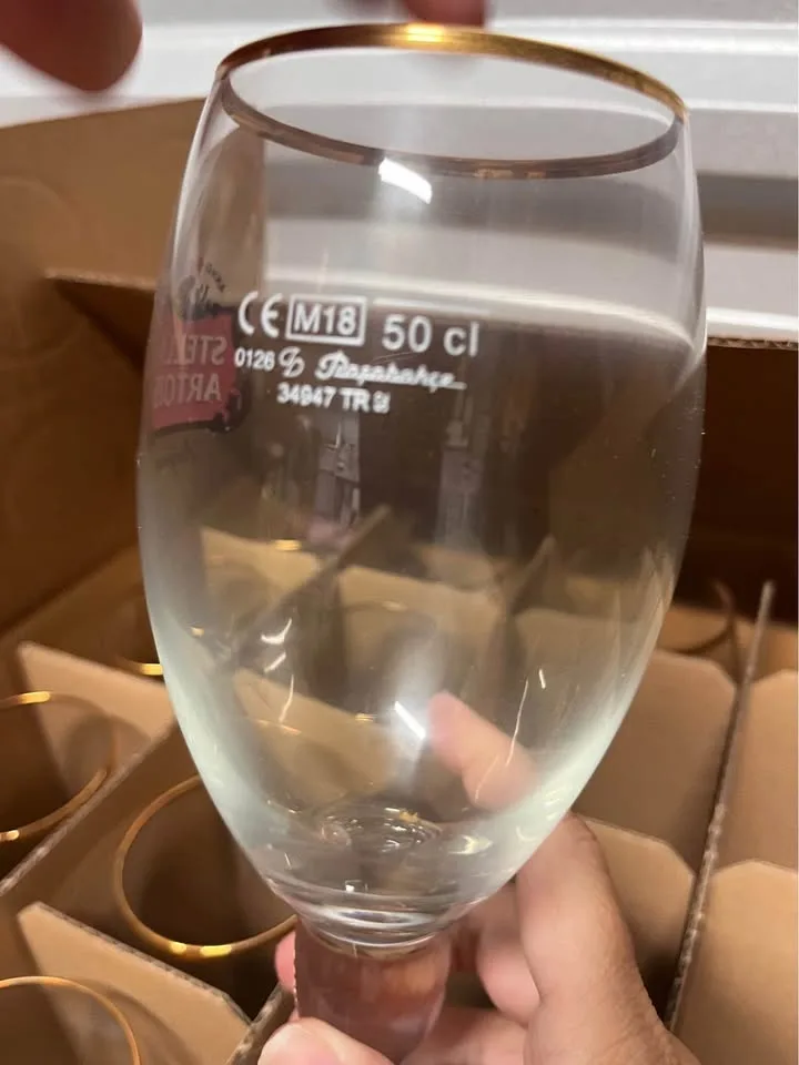 Stella Artois Chalice Glass 50cl – Large Size - Brand New image indicator(2)