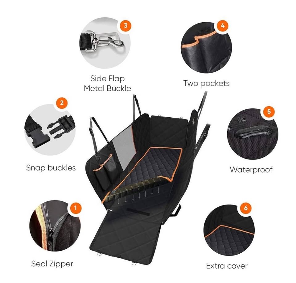 Dog Car Seat Cover, Large Back Pet Protectors - photo 5