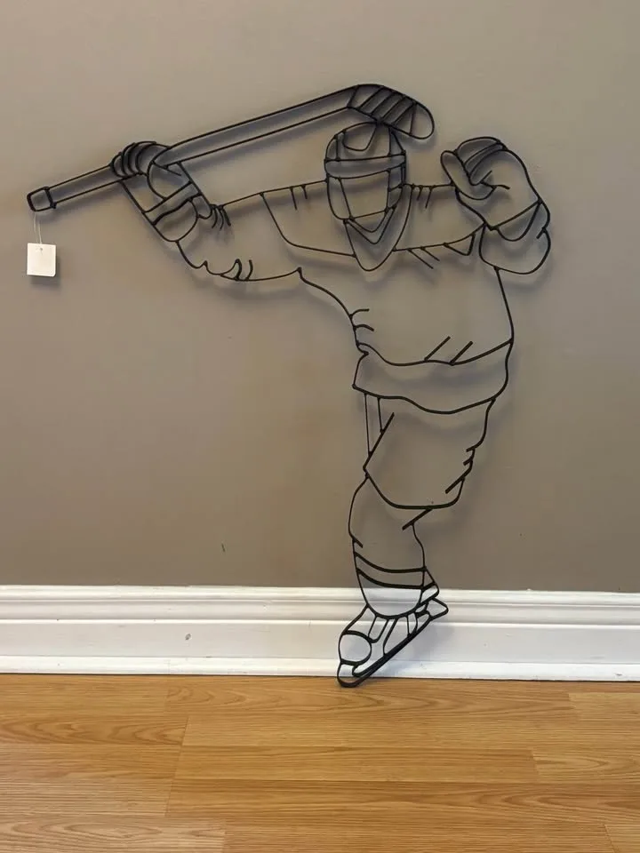Metal Wall Decor -Hockey Goalie & Player Duo image indicator(3)