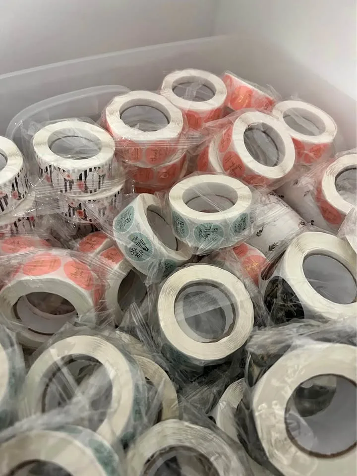 🎁 500-Pack Thank You Sticker Roll – Brand Your Biz with Love!