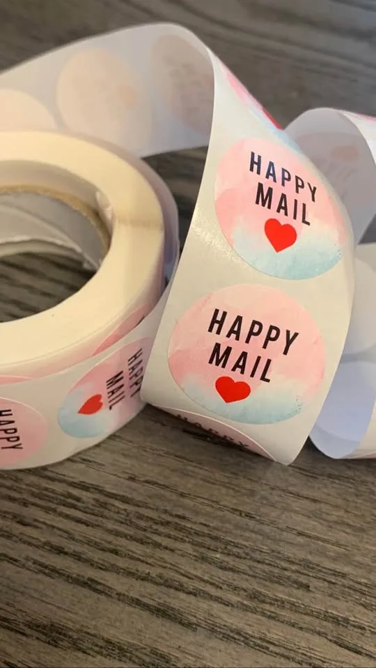 500-Pack Thank You Sticker Roll – Brand Your Biz with Love! image indicator(6)