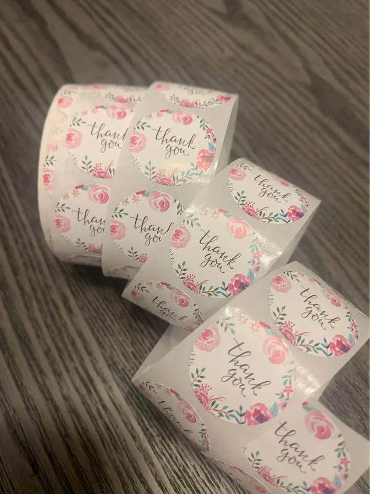 Fun & Colorful Thank You Stickers – 500/roll image indicator(2)