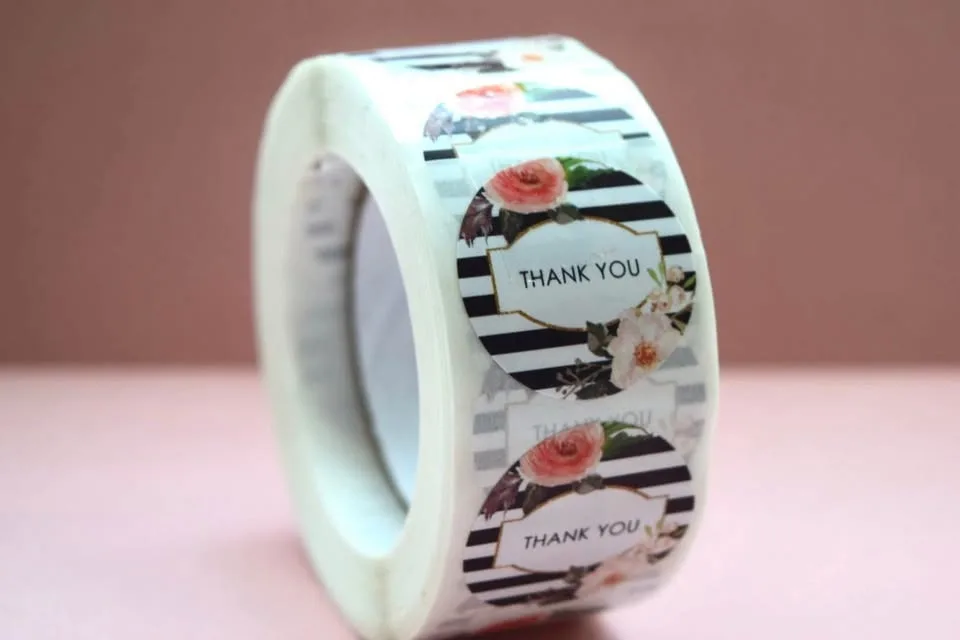 Fun & Colorful Thank You Stickers – 500/roll image indicator(9)