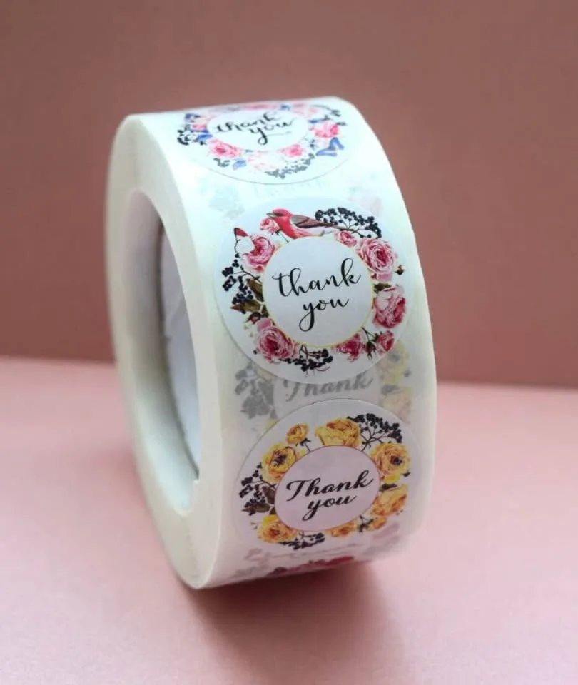 Fun & Colorful Thank You Stickers – 500/roll image indicator(10)