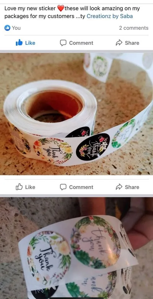 🌟 Must-Have for Every Etsy Seller – 500 Thank You Stickers! image indicator(2)