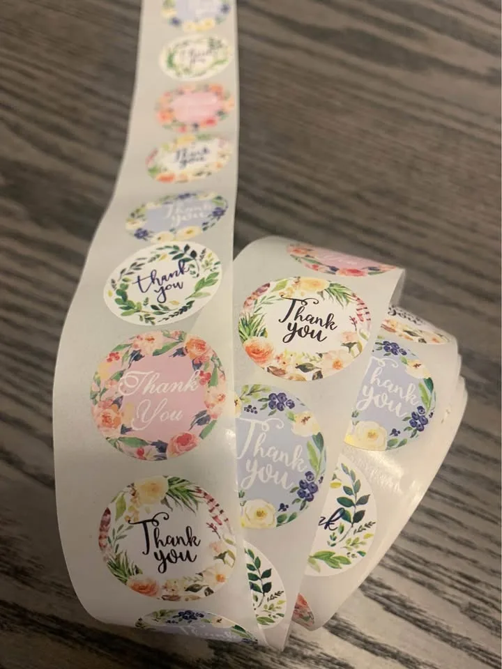 🌟 Must-Have for Every Etsy Seller – 500 Thank You Stickers! image indicator(4)