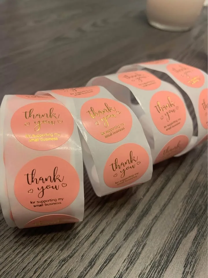 🌟 Must-Have for Every Etsy Seller – 500 Thank You Stickers! image indicator(5)