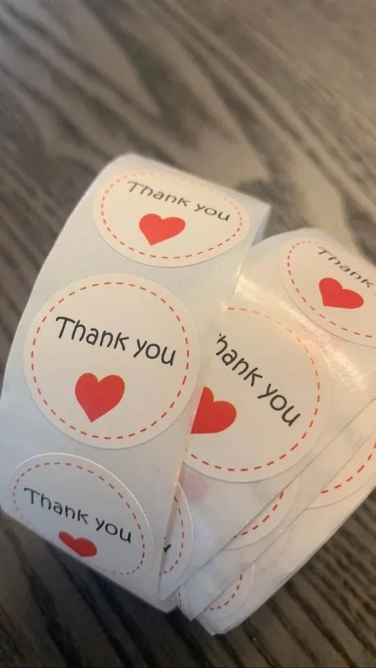 🌟 Must-Have for Every Etsy Seller – 500 Thank You Stickers! image indicator(6)