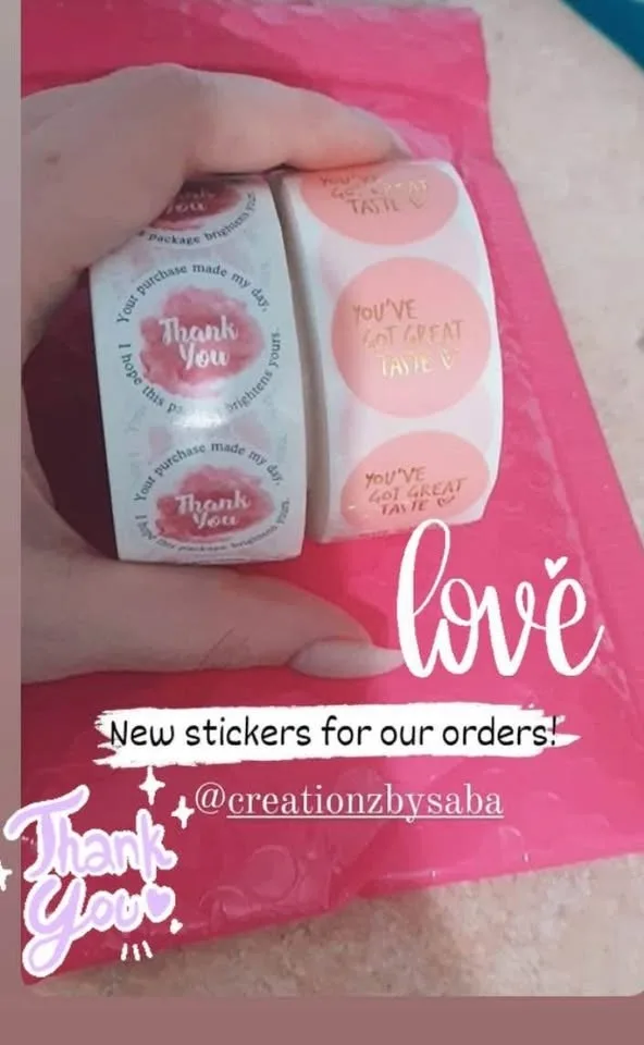 🌟 Must-Have for Every Etsy Seller – 500 Thank You Stickers! image indicator(8)
