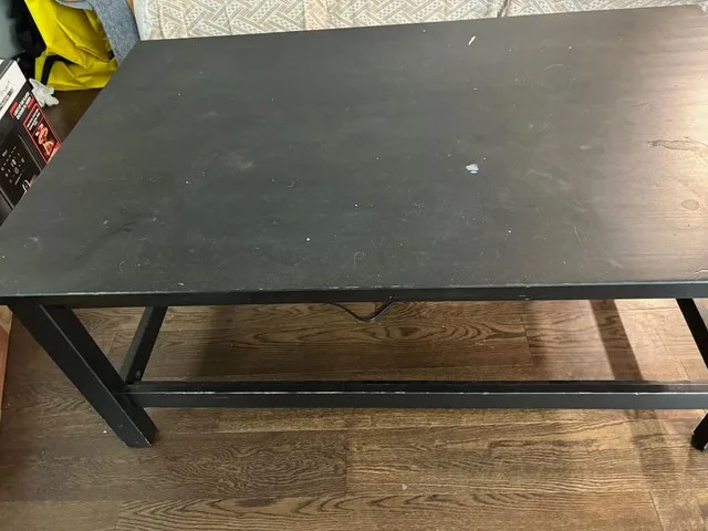 Black Wooden Coffee Table
