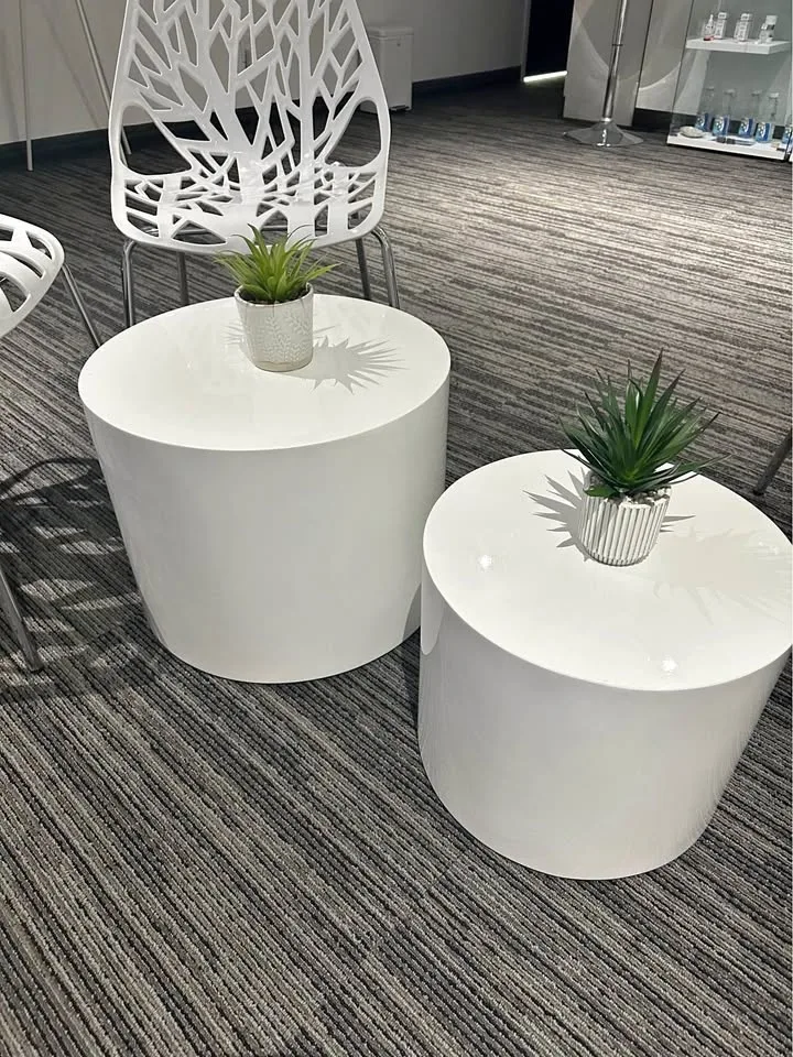 HIGH  GLOSS STACKABLE END TABLES