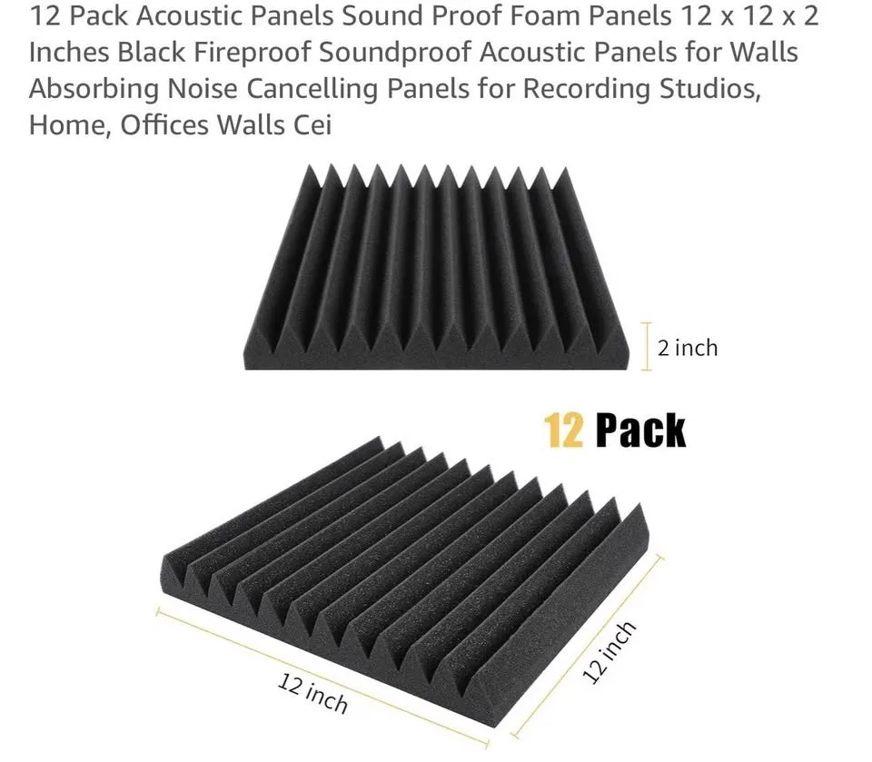 Black acoustic panels 12pack image indicator(2)