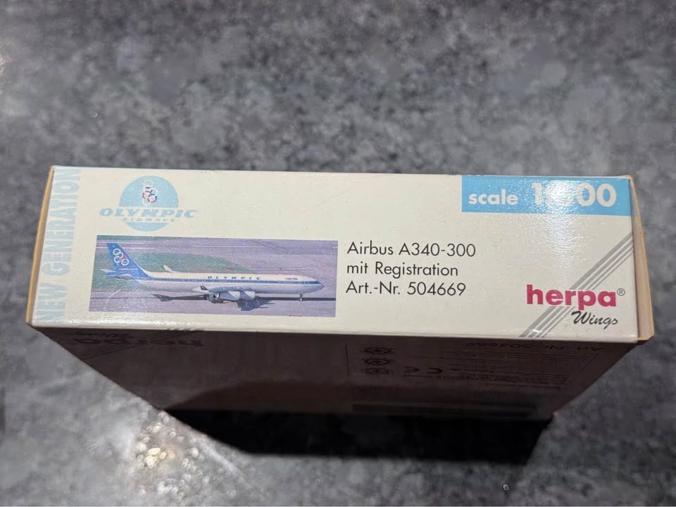 Herpa Olympic Airways Airbus A340-300 Die-cast Model - photo 3