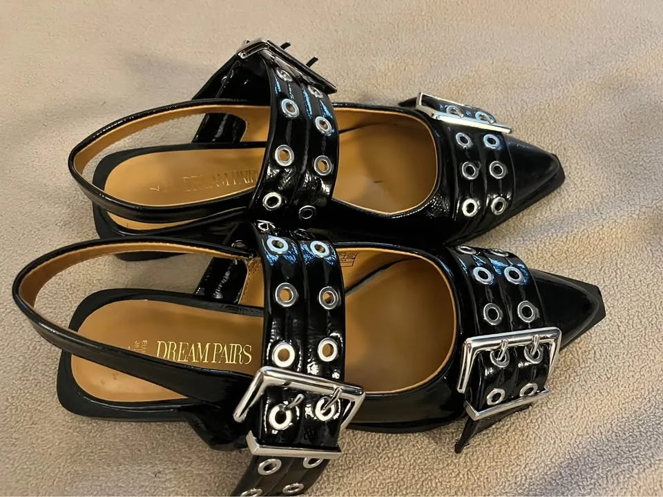 DREAM PAIRS Women's Slingback Ballet Flats image indicator(2)