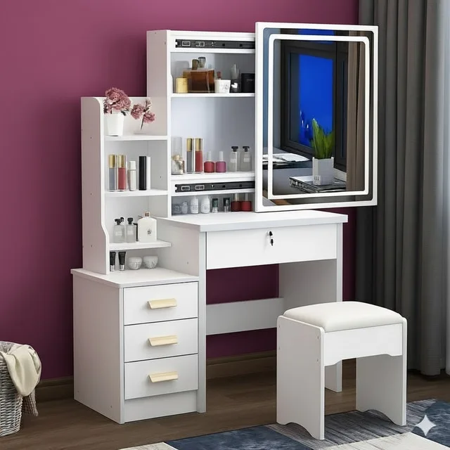 BLACK FRIDAY SPECIAL - MAKEUP VANITY FULL SET BRAND NEW SEALED thumbnail