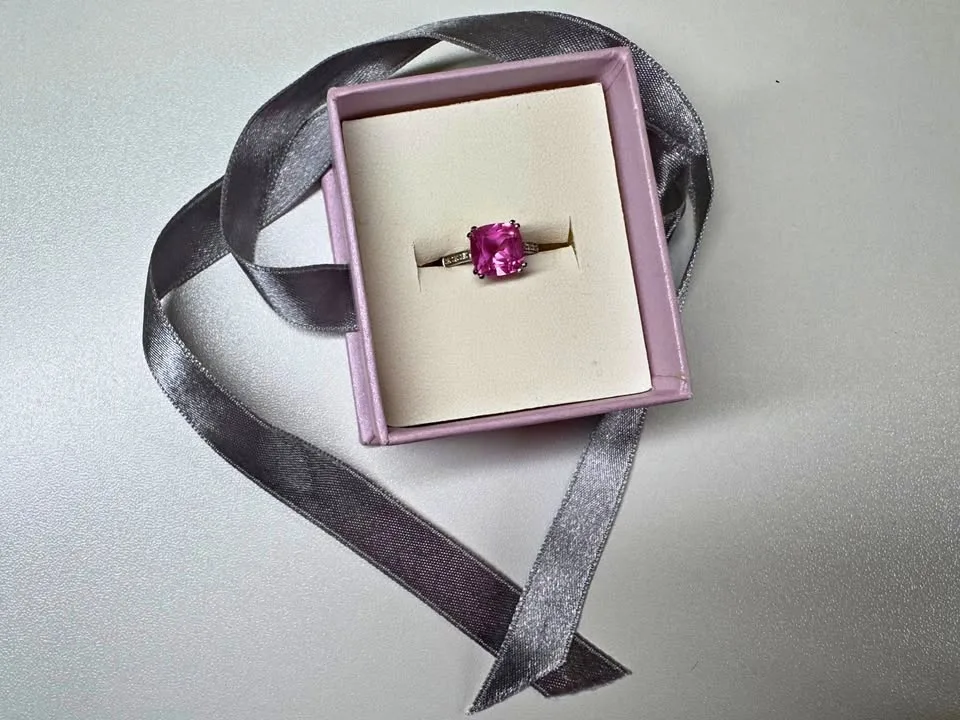 Michael Hill Pink Sapphire Ring Lab Created - $350