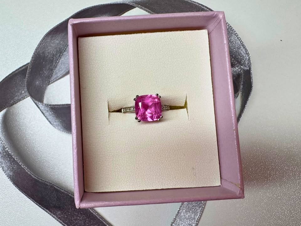 Michael Hill Pink Sapphire Ring Lab Created - $350 - photo 2