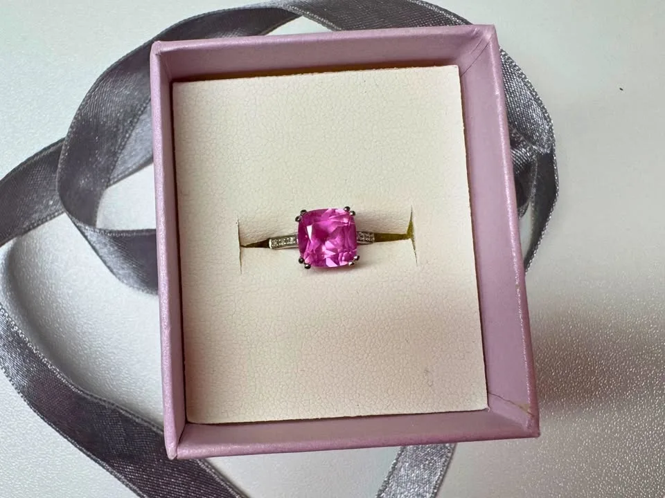 Michael Hill Pink Sapphire Ring Lab Created - $350 image indicator(2)