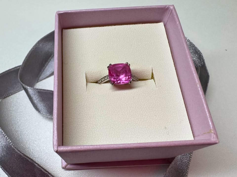 Michael Hill Pink Sapphire Ring Lab Created - $350 - photo 3