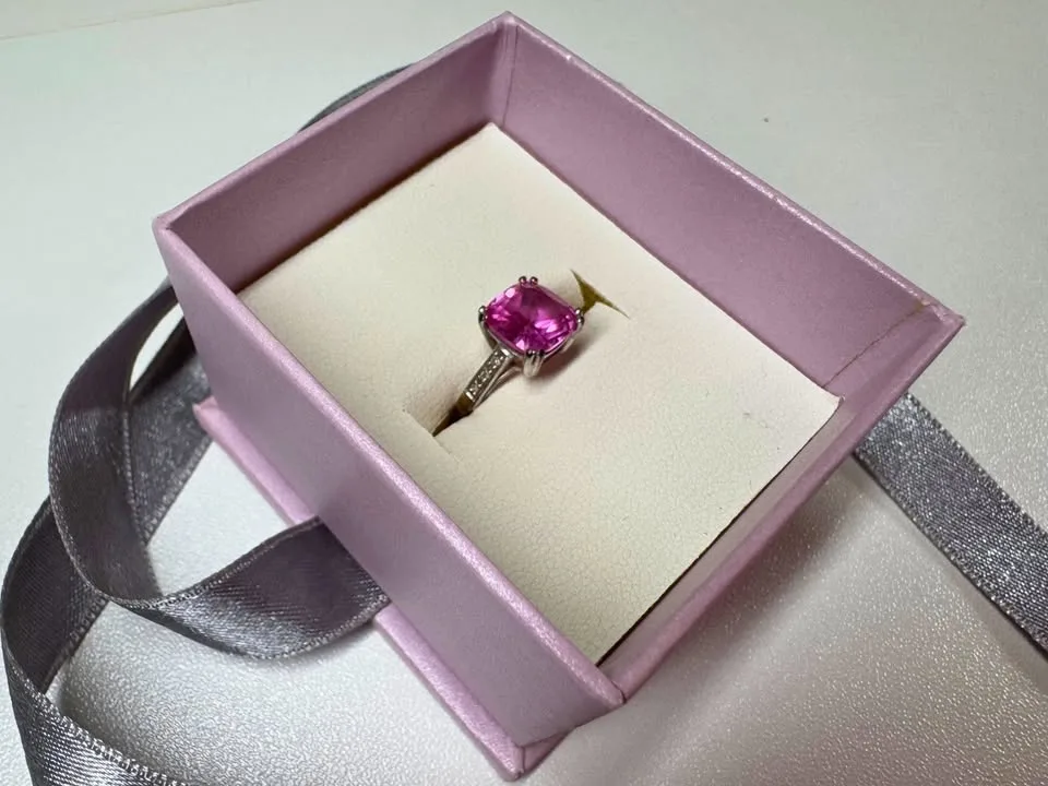 Michael Hill Pink Sapphire Ring Lab Created - $350 image indicator(6)