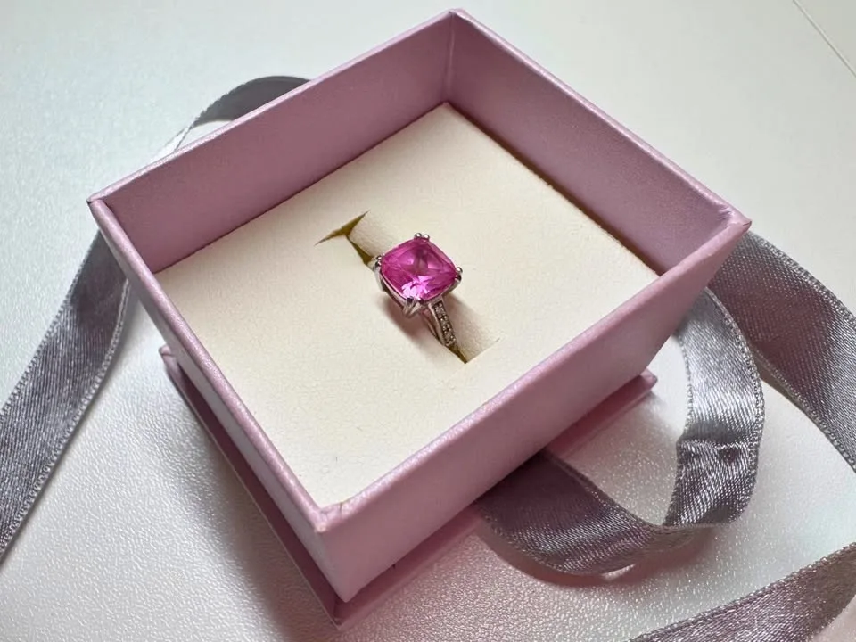 Michael Hill Pink Sapphire Ring Lab Created - $350 image indicator(7)