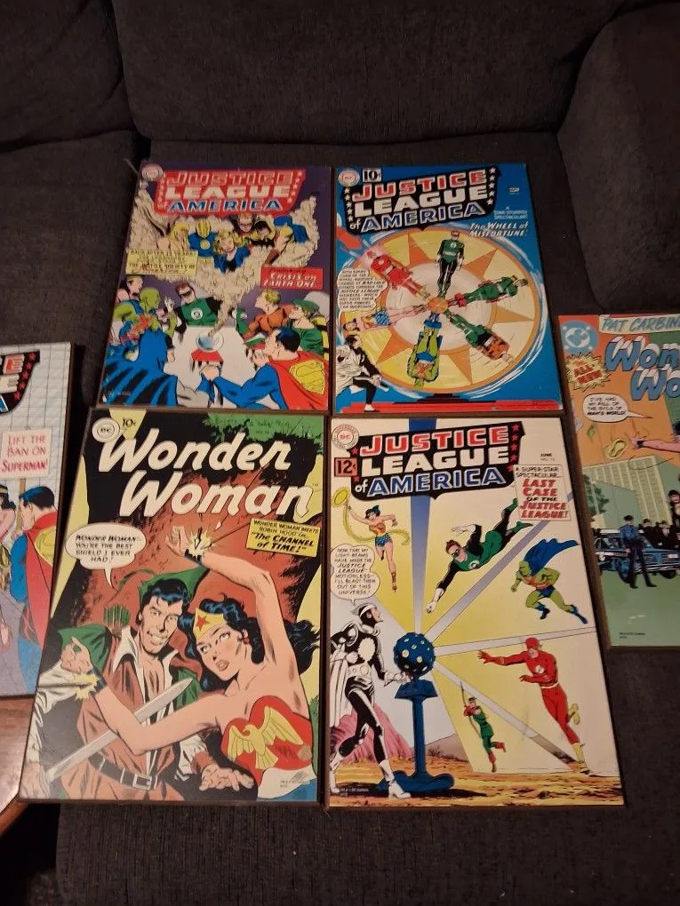 DC Justice League/ WonderWoman Wood Wall Art