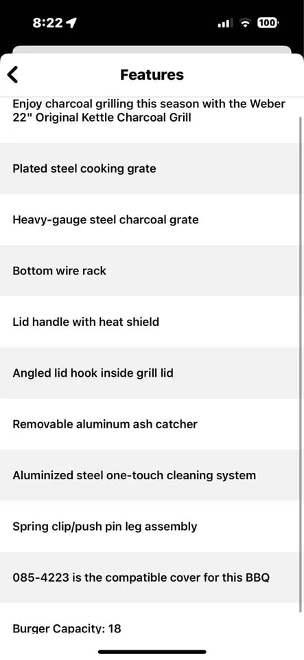 Charcoal Grill Bbq WEBBER Brand New (UNOPENED ) image indicator(8)