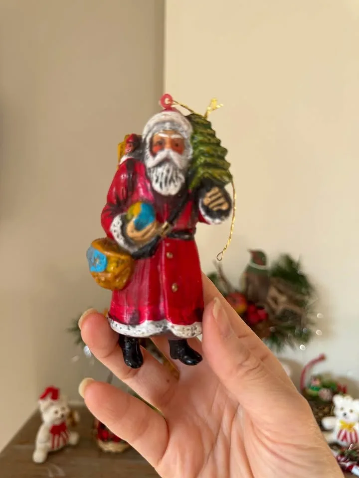 Vintage Kitsch Christmas Ornament Lot! Mid-Century Holiday Decor image indicator(3)
