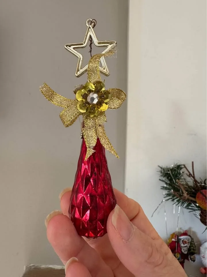 Vintage Kitsch Christmas Ornament Lot! Mid-Century Holiday Decor image indicator(9)