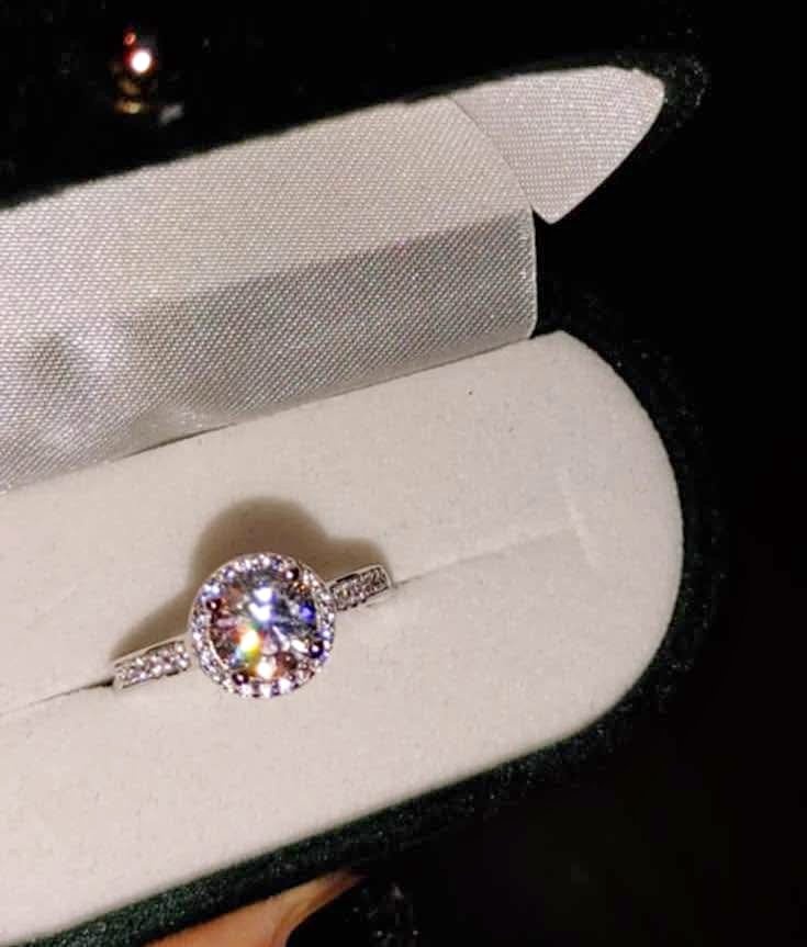 Brand new 1 ct certified cultivated free testing diamond ring