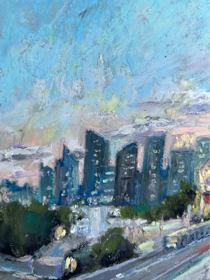 "Downtown" Original Pastel Painting image indicator(3)