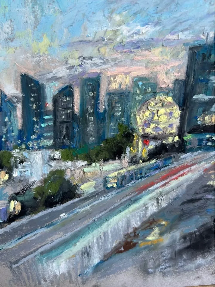 "Downtown" Original Pastel Painting image indicator(4)
