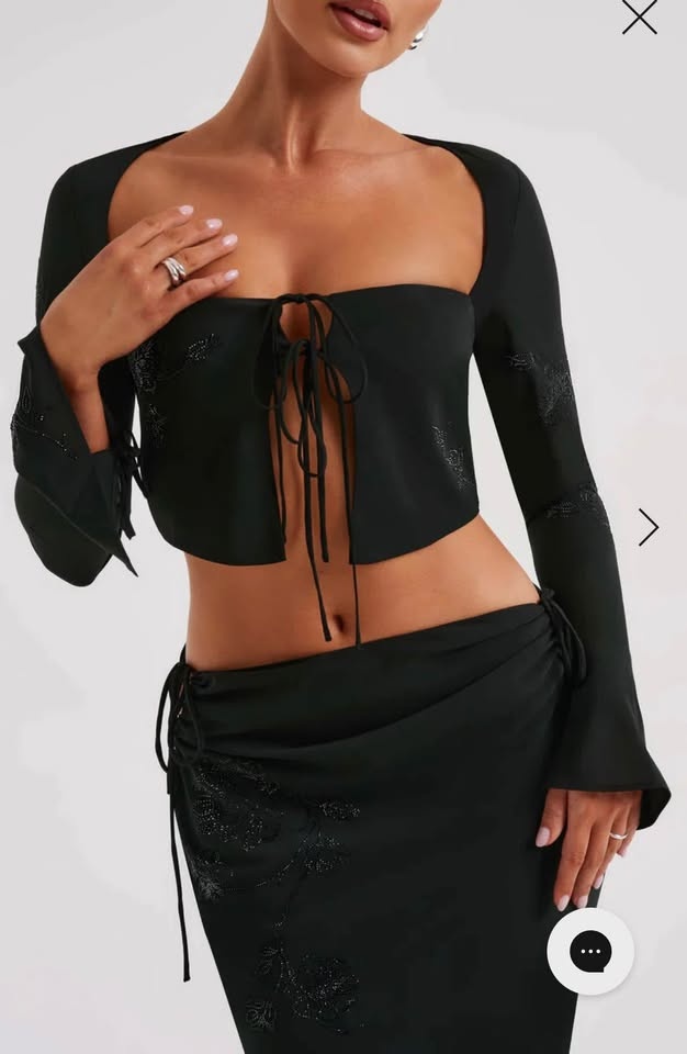 BabyBoo black maxi skirt set BNWT - photo 2