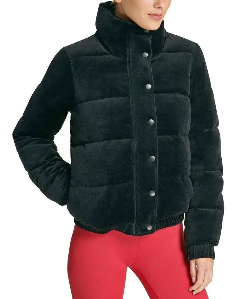 DKNY Velour puffer jacket