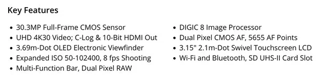 Canon EOS R Body Only image indicator(6)