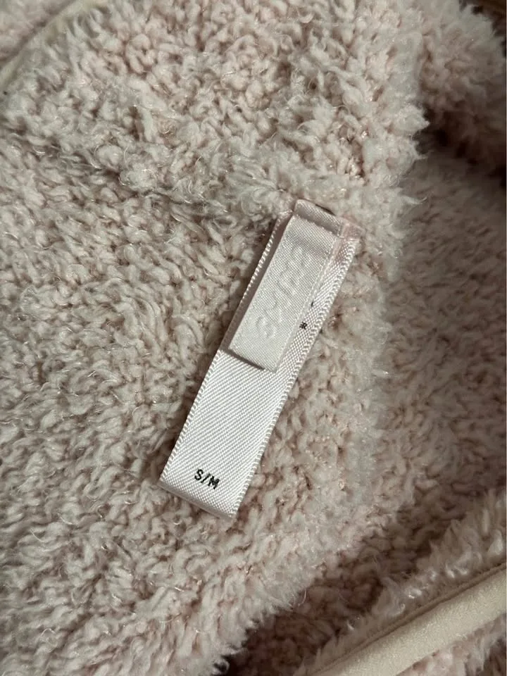 Skims cozy knit pullover pink image indicator(5)