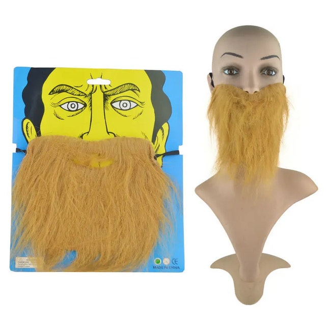 Facial funny hair beards, different colors
