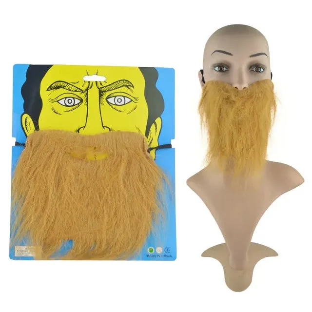 Facial funny hair beards, different colors