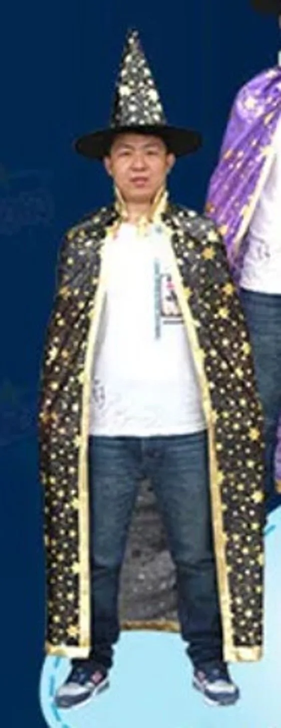 Adult Black Cosplay Wizard Costume