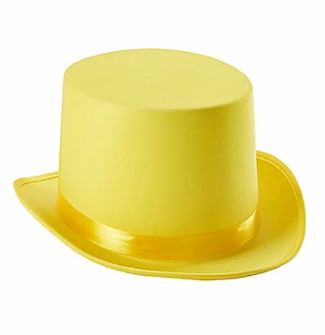 Top satin hats, different colors