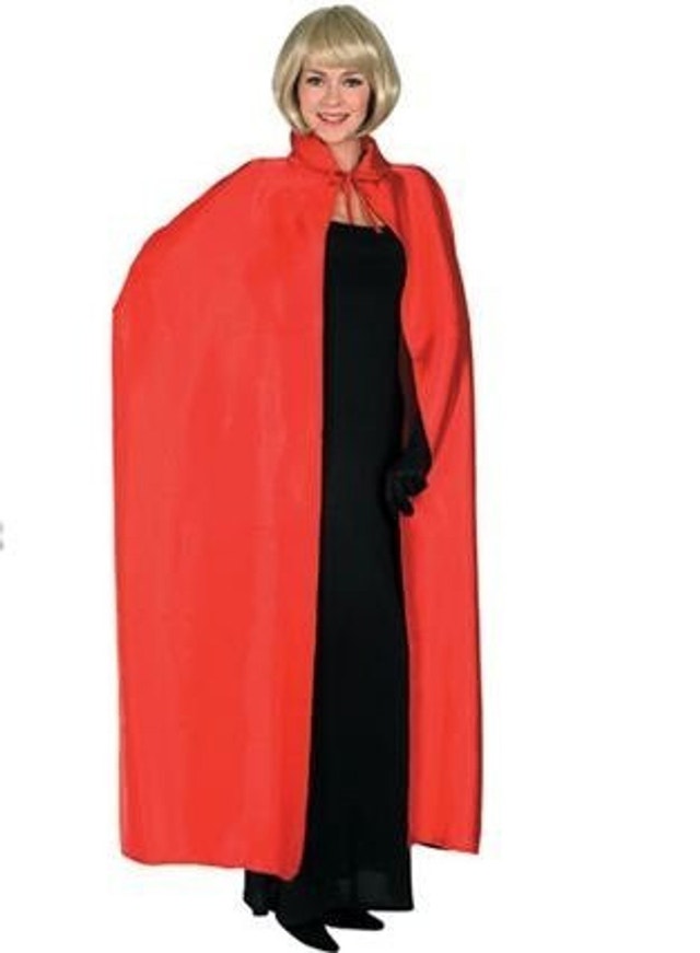Adult Red Long Cape, Unisex - photo 2
