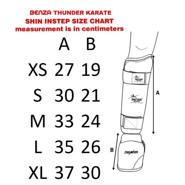 BENZA thunder karate shin instep for kids image indicator(3)