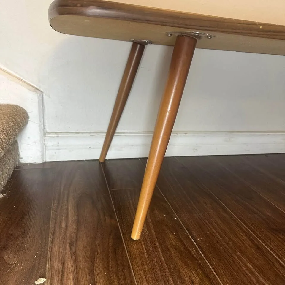 Mid Century Modern Coffee Table – Rounded Edges, Solid Wood image indicator(2)