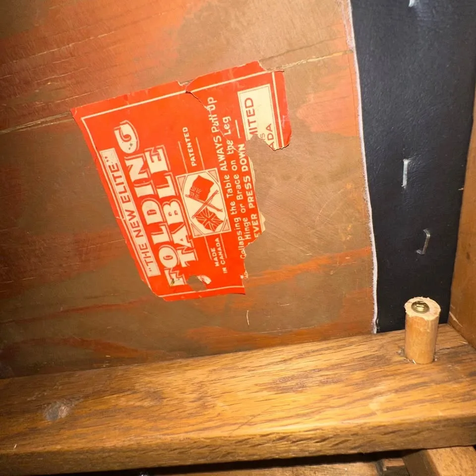 Vintage 1950s “The New Elite” Folding Table image indicator(5)